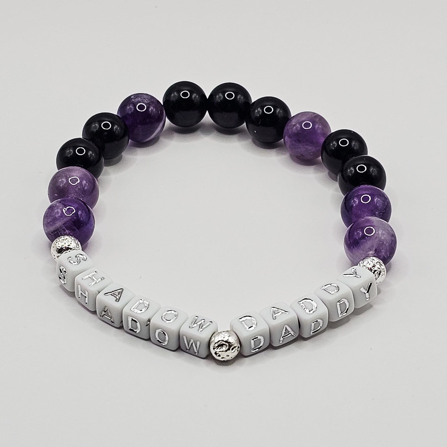 Shadow Daddy Gemstone Bracelet – Dream Amethyst & Black Onyx