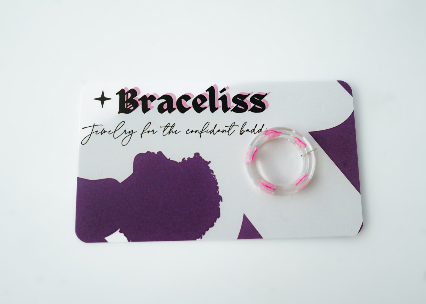 Pink Rose Ring - Flower Resin Rings