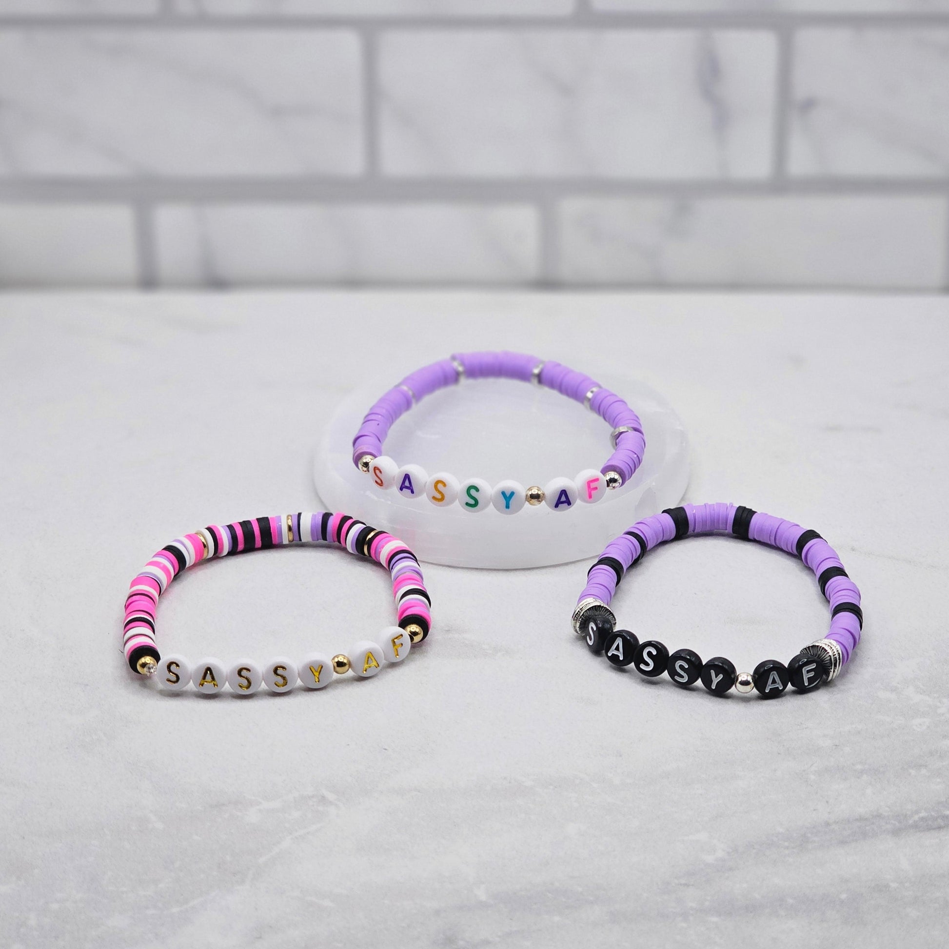 Sassy af beaded word bracelets - braceliss