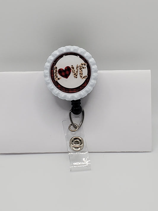 Cheetah Print Love Badge - Braceliss LLC