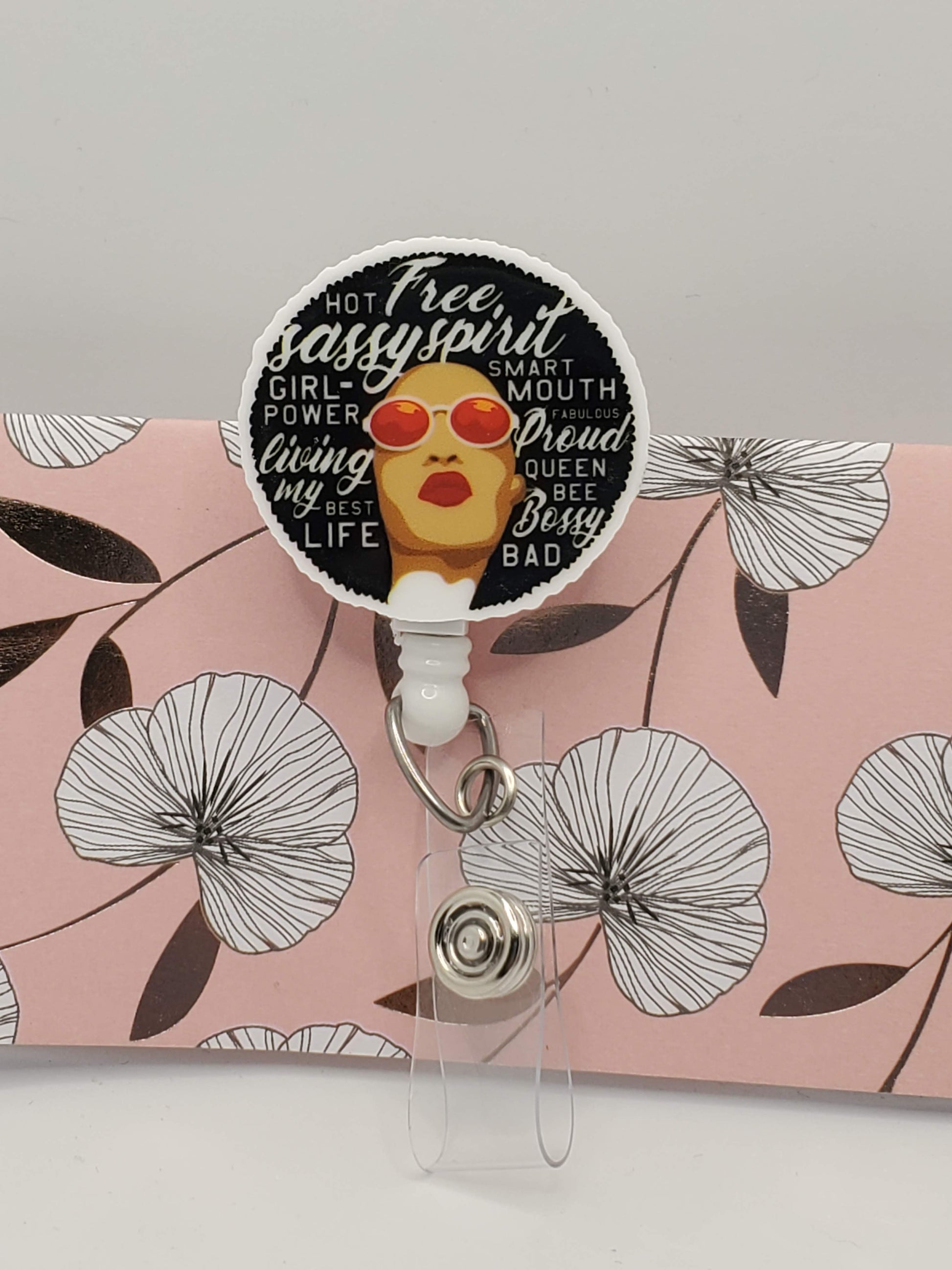 Free Spirit Afro Woman Badge - Braceliss LLC