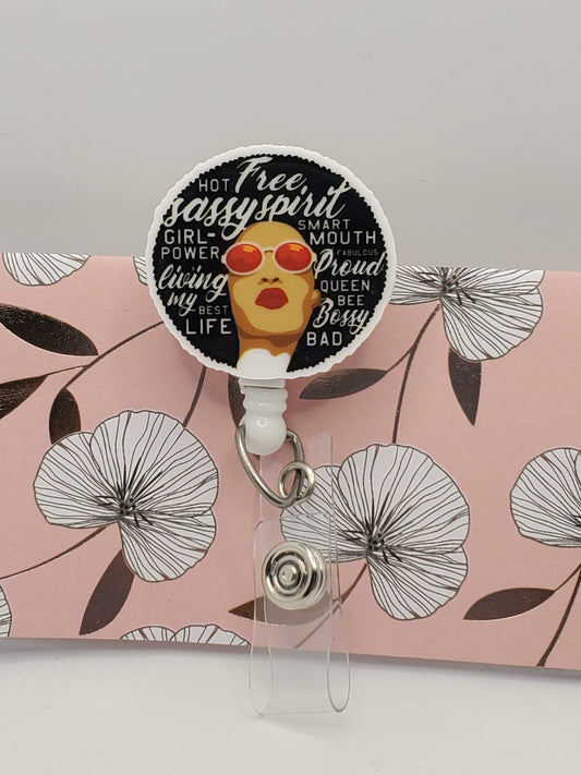 Free Spirit Afro Woman Badge - Braceliss LLC