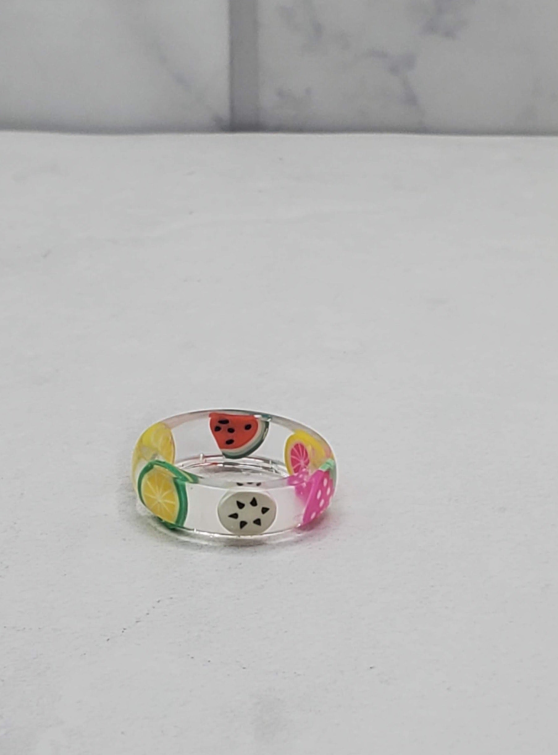 Fruit resin ring - Braceliss