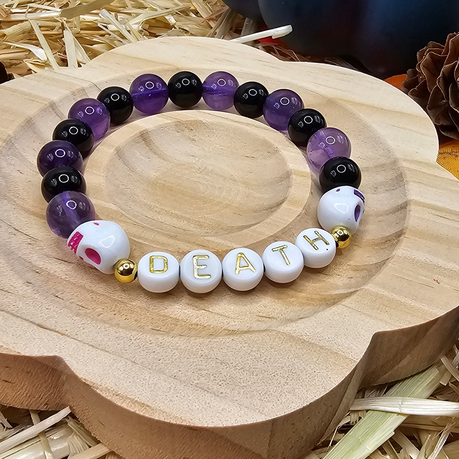 Stretch letter bracelets - alphabet beads. Make custom bracelets