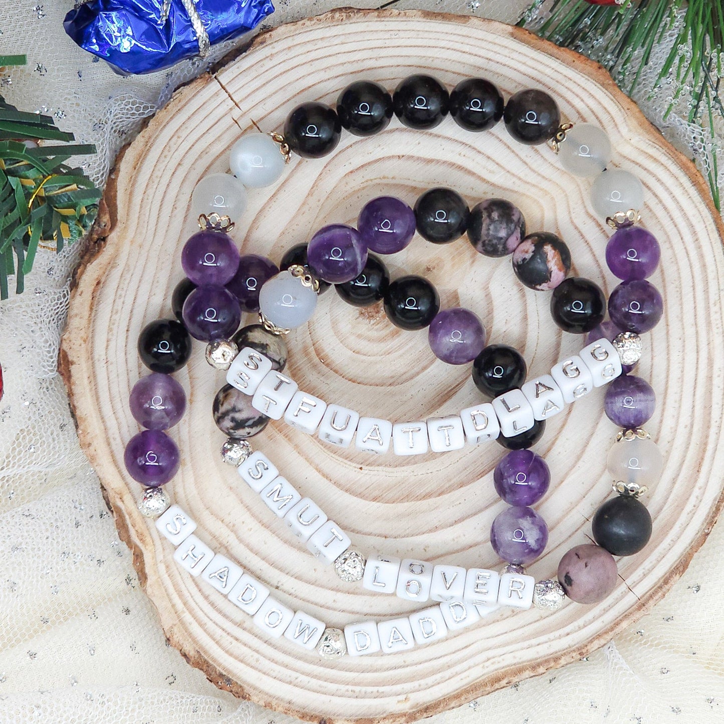 Dark Romance Baddie Bracelet Stack | Holiday Gift Set