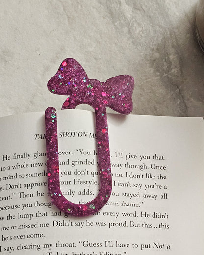 (PRE-ORDER) Bow-Shaped Resin Bookmark | Bookish Gift