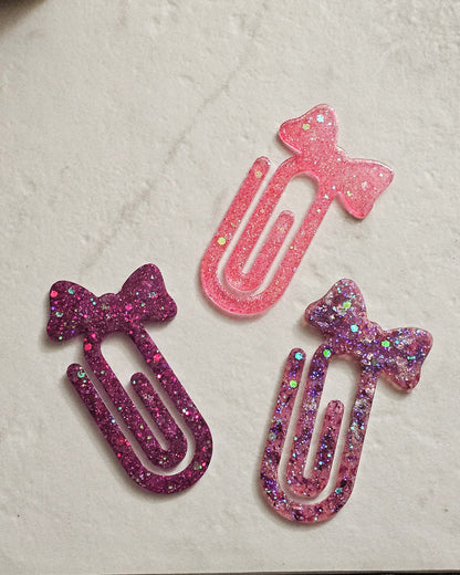 (PRE-ORDER) Bow-Shaped Resin Bookmark | Bookish Gift