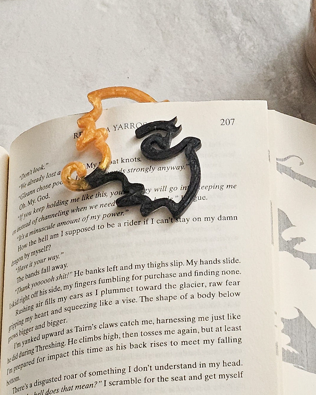 Fantasy Collection Dragon Bookmark Resin Paperclip Design Mythical Creature Reading Accessory Handmade Book Marker Unique Page Holder Perfect Book Lover Present Fantasy Reader Gift Black Gold | Braceliss