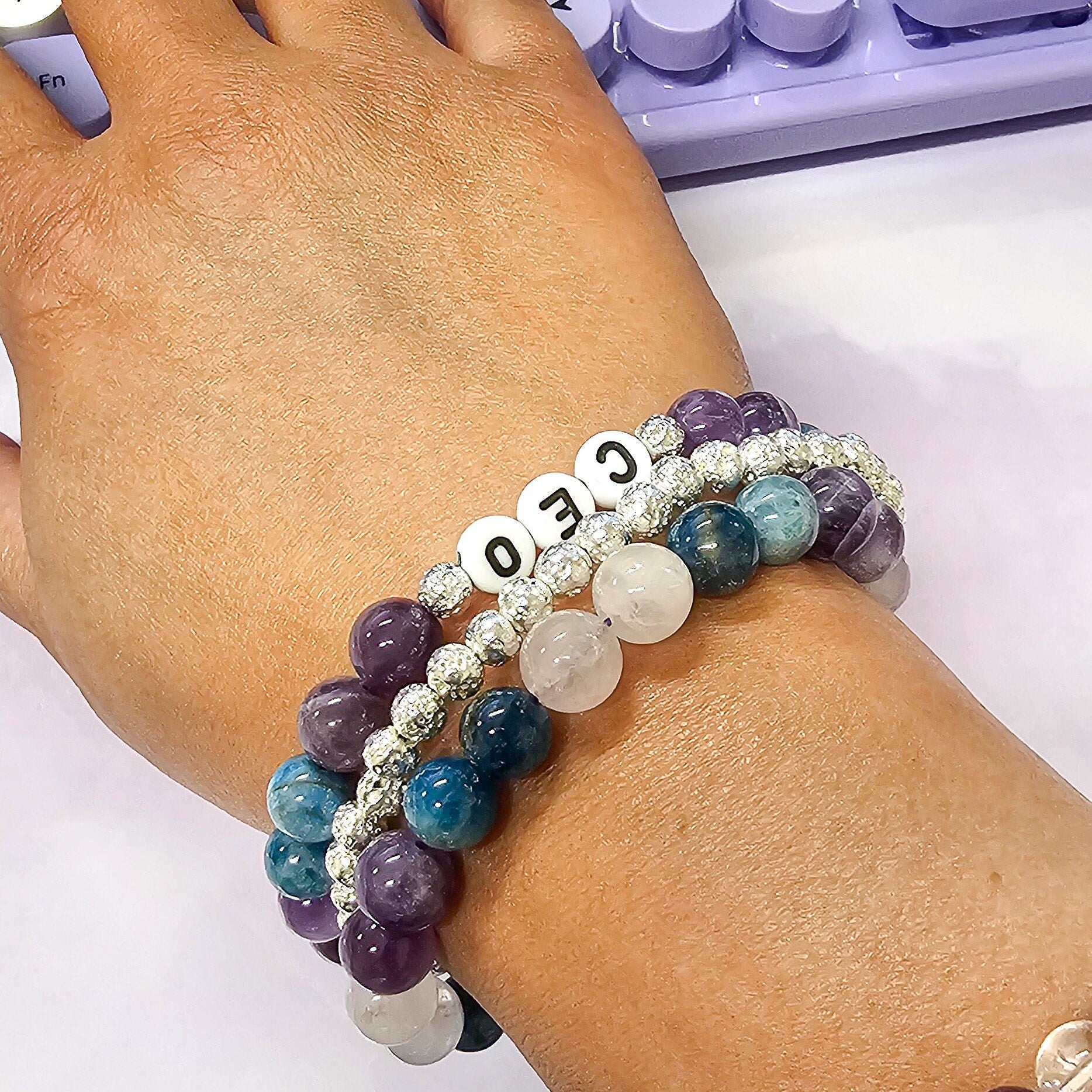 Personalized Crystal Bracelet buy Set (3)