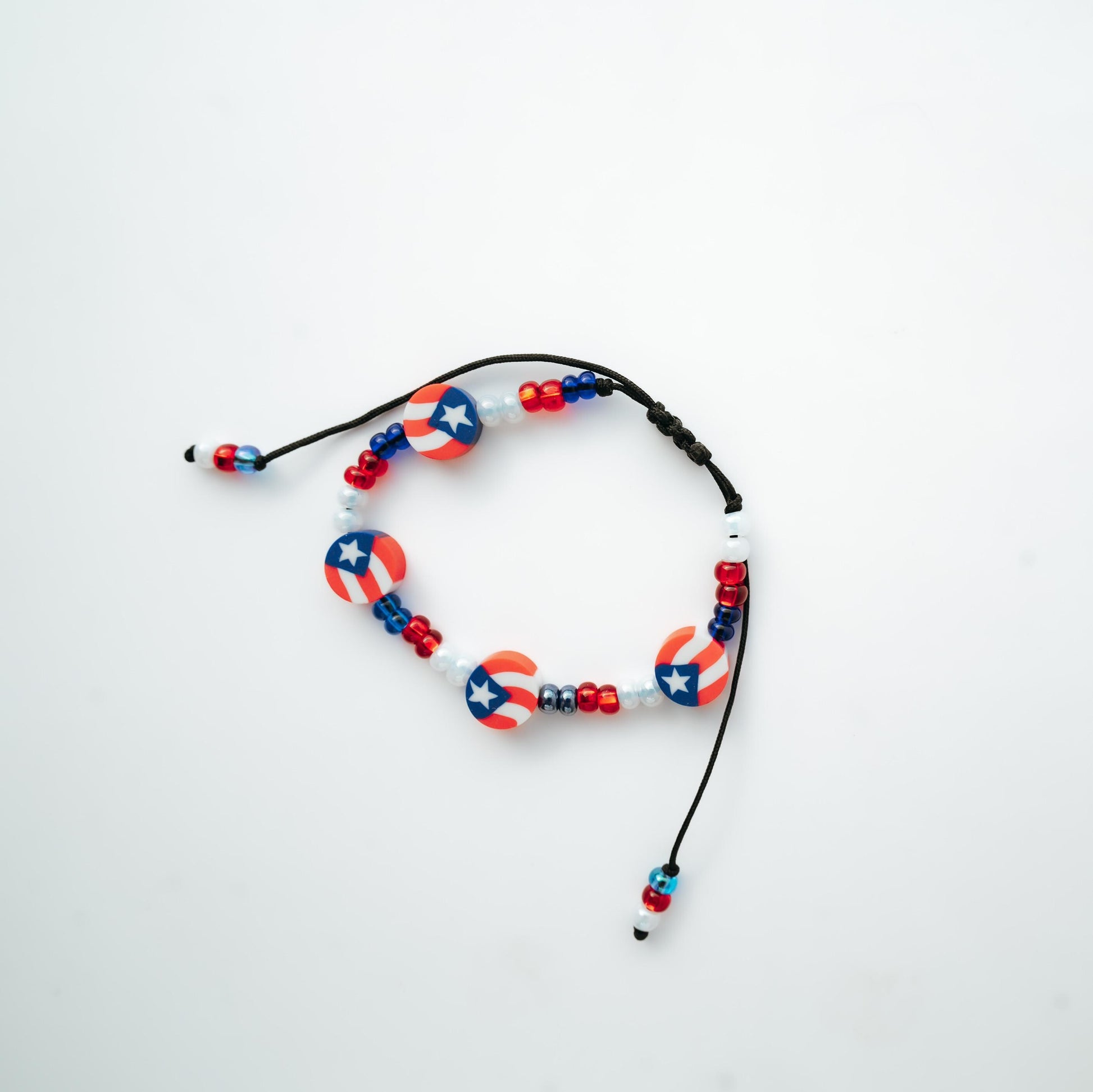 Puerto Rican Seed Bead Bracelets – Handmade Adjustable Jewelry | Boricua Pride Gift | Lightweight Friendship Bracelet for Women, Men & Teens