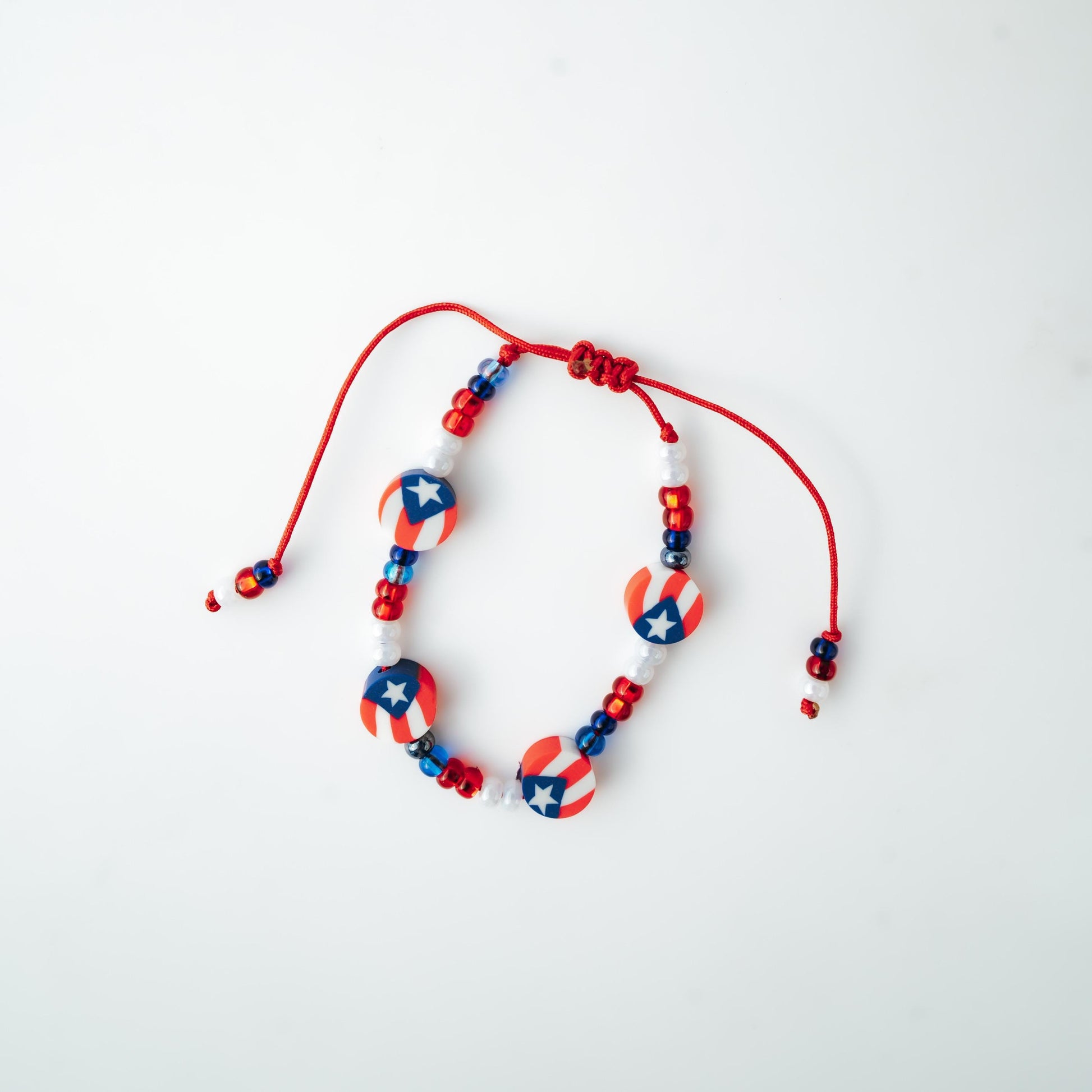 Puerto Rican Seed Bead Bracelets – Handmade Adjustable Jewelry | Boricua Pride Gift | Lightweight Friendship Bracelet for Women, Men & Teens