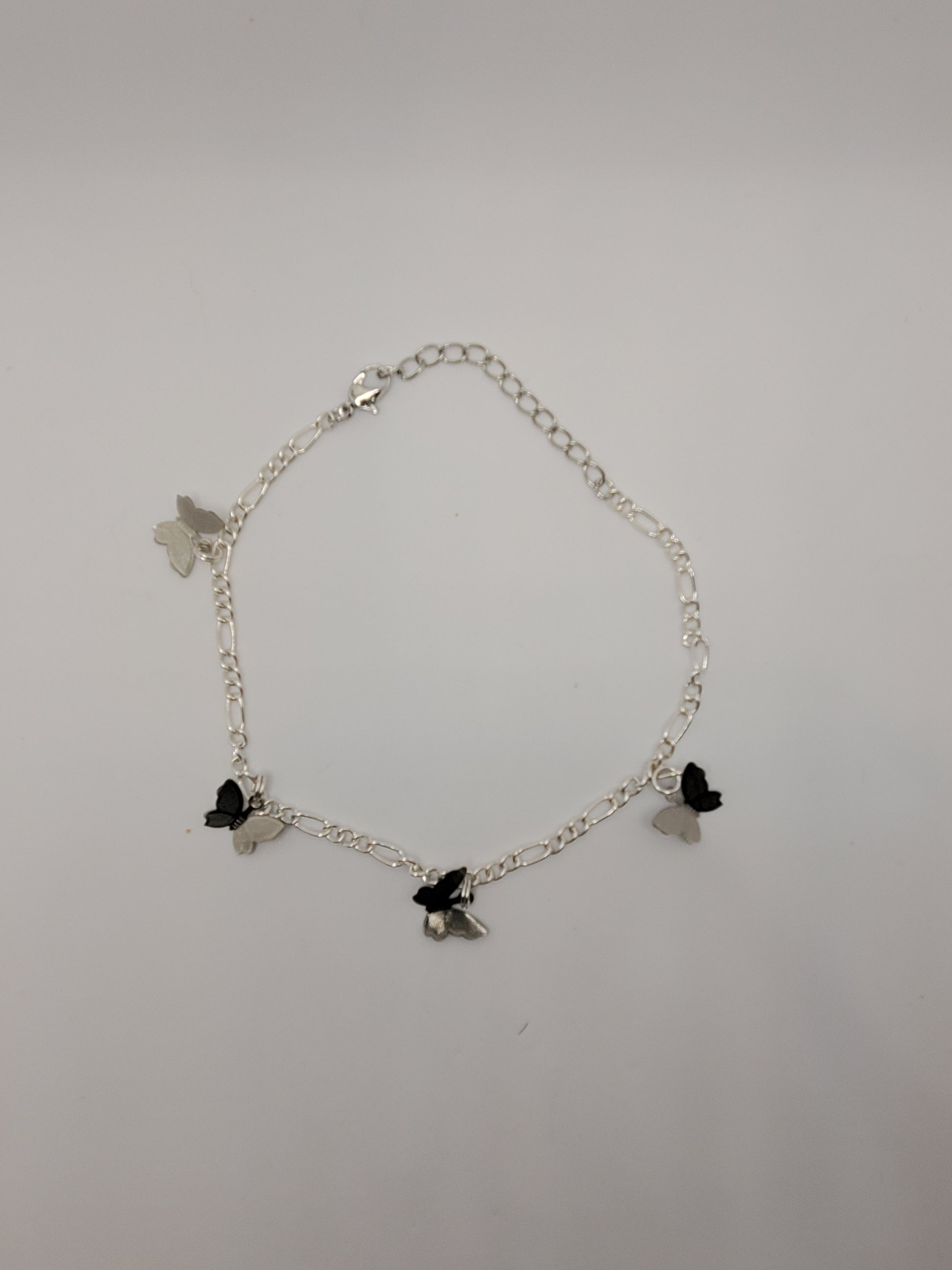 Silver Butterfly Anklet - Braceliss LLC