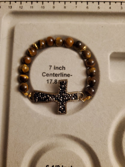Black Cross Bracelet - Braceliss LLC