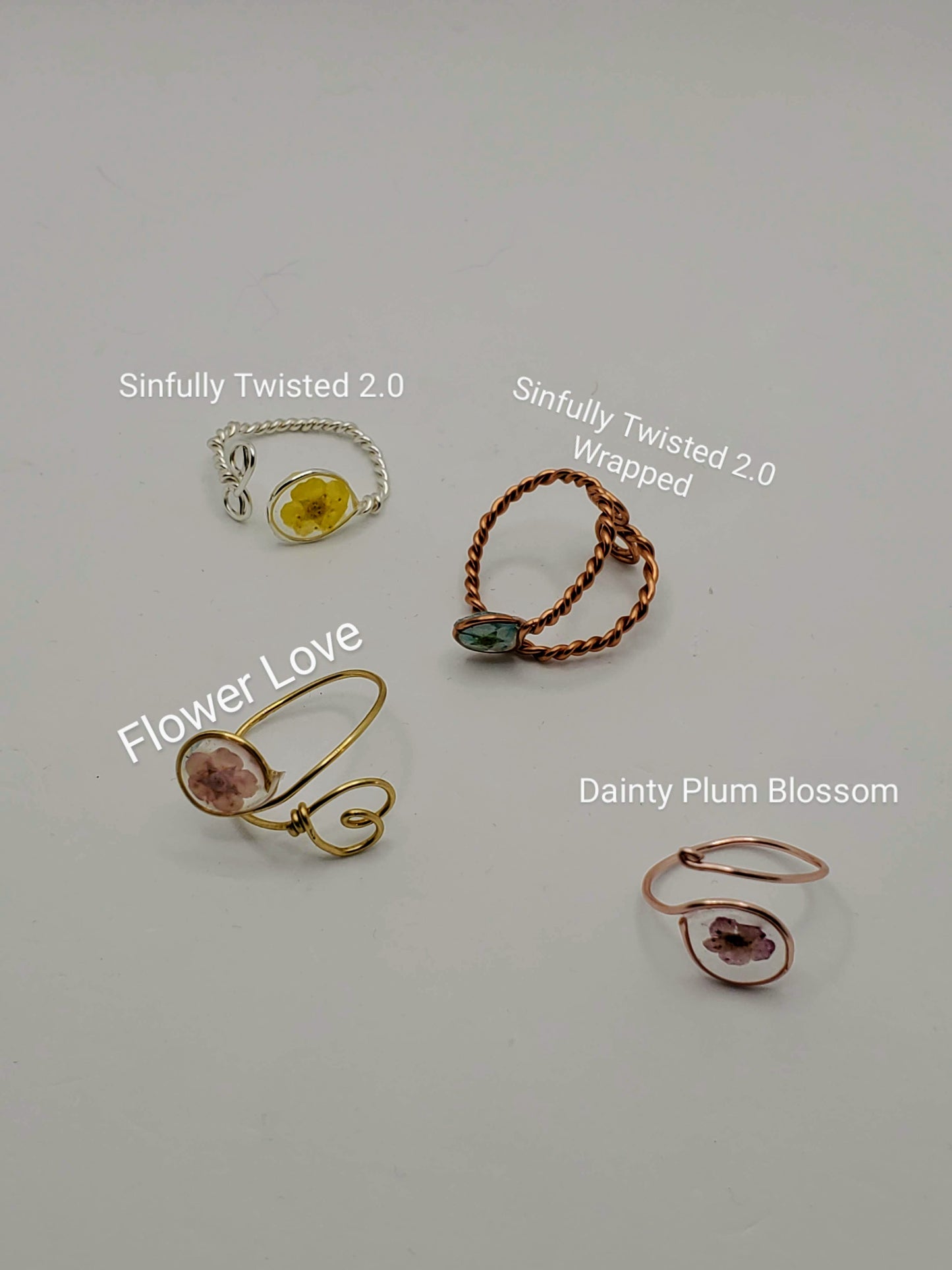 Dainty Plum Blossom Rings - Braceliss LLC