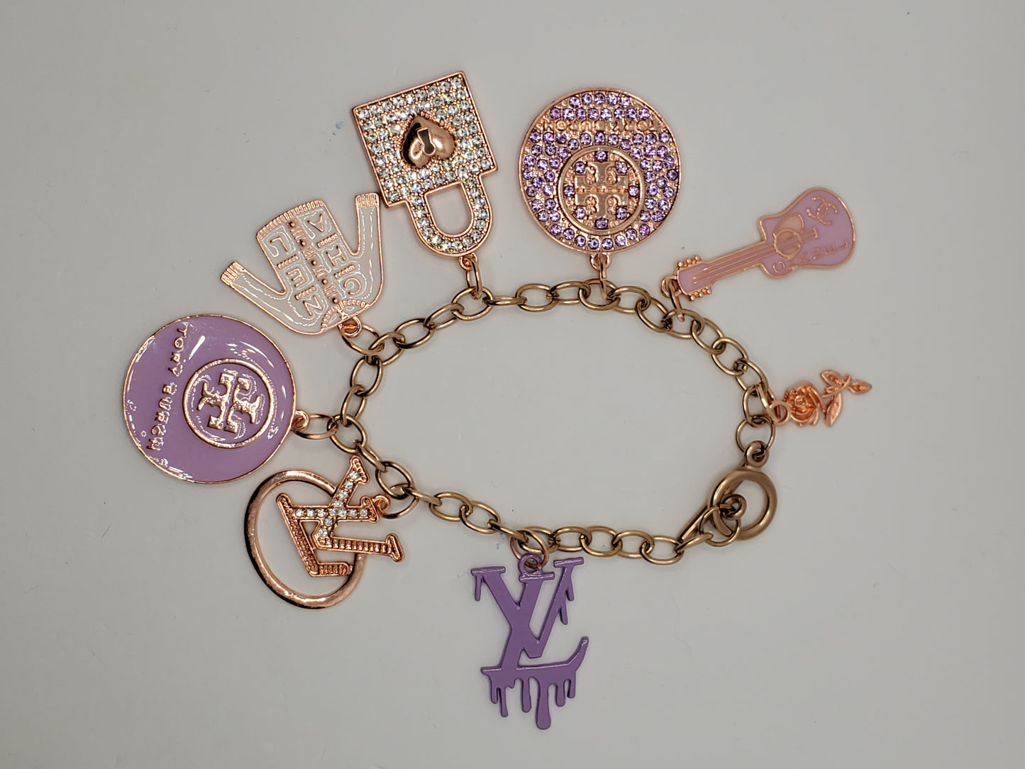 "Lavender Dreams" Charm Bracelet - Braceliss LLC