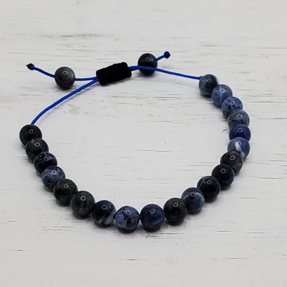 Lapis lazuli & labradorite bracelet