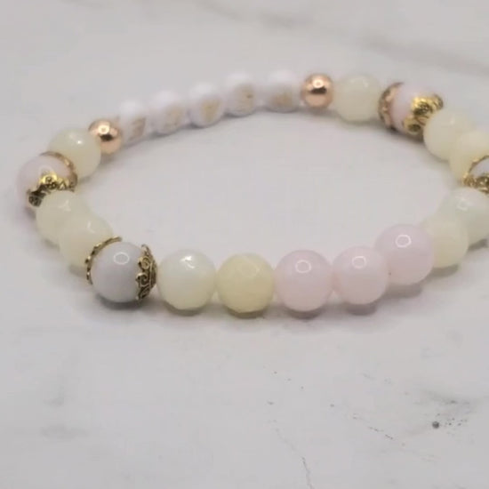 Peace beaded word bracelet | Inspirational stretch bracelet video | Braceliss