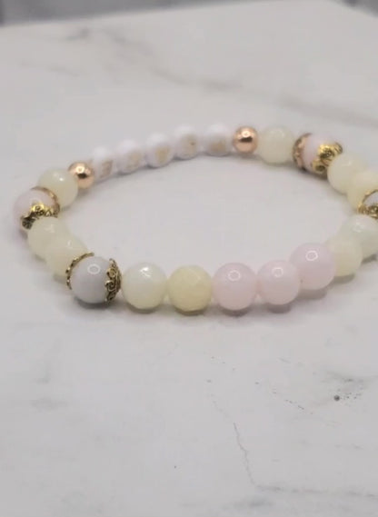 Peace beaded word bracelet | Inspirational stretch bracelet video | Braceliss