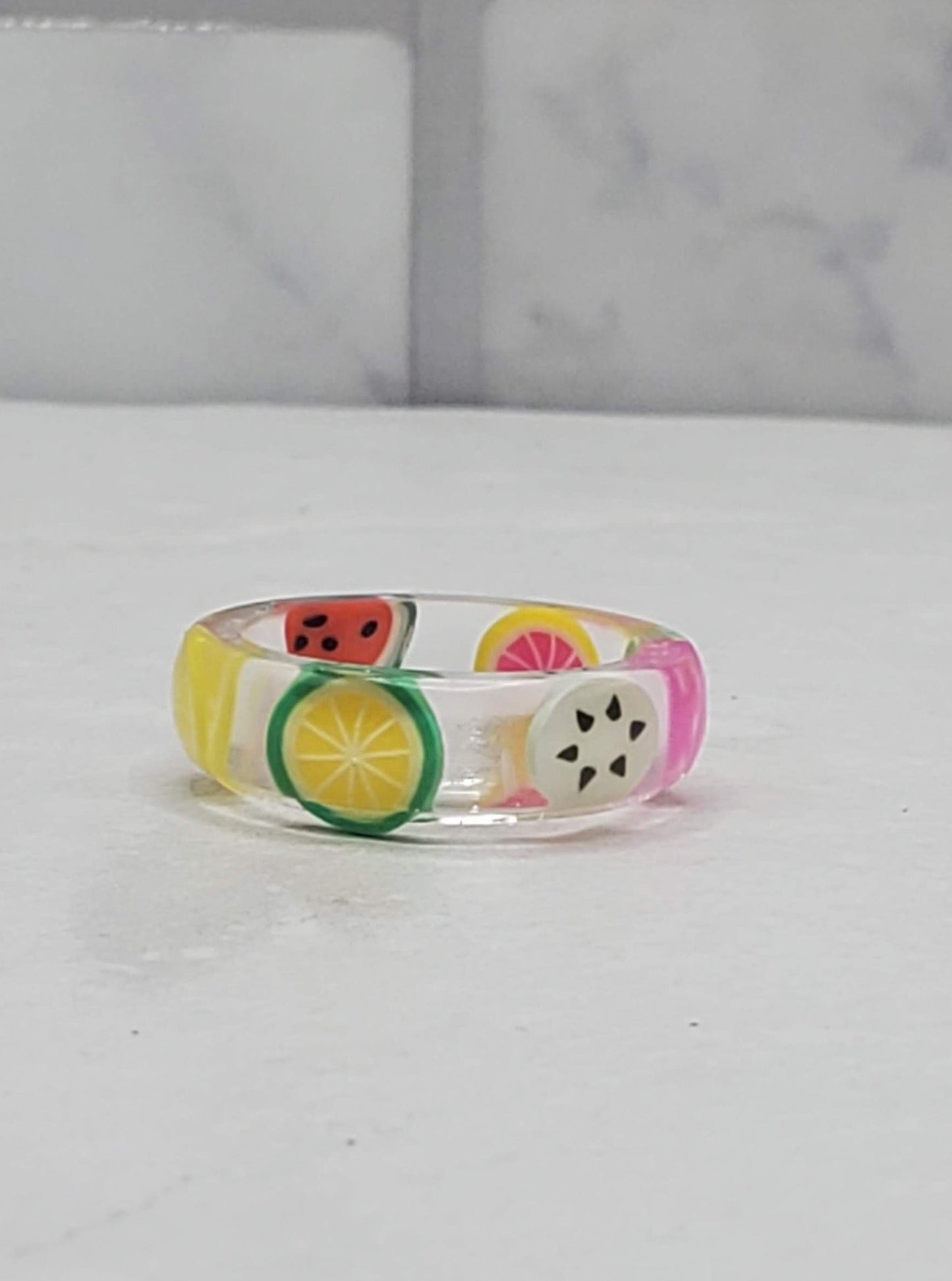 Fruit resin ring - Braceliss 