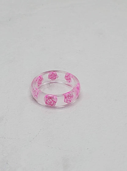 Rose resin ring - braceliss
