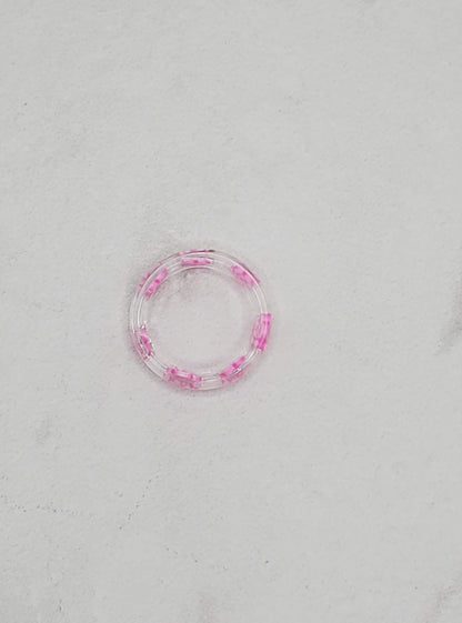 Rose Resin Ring Flatlay - Braceliss
