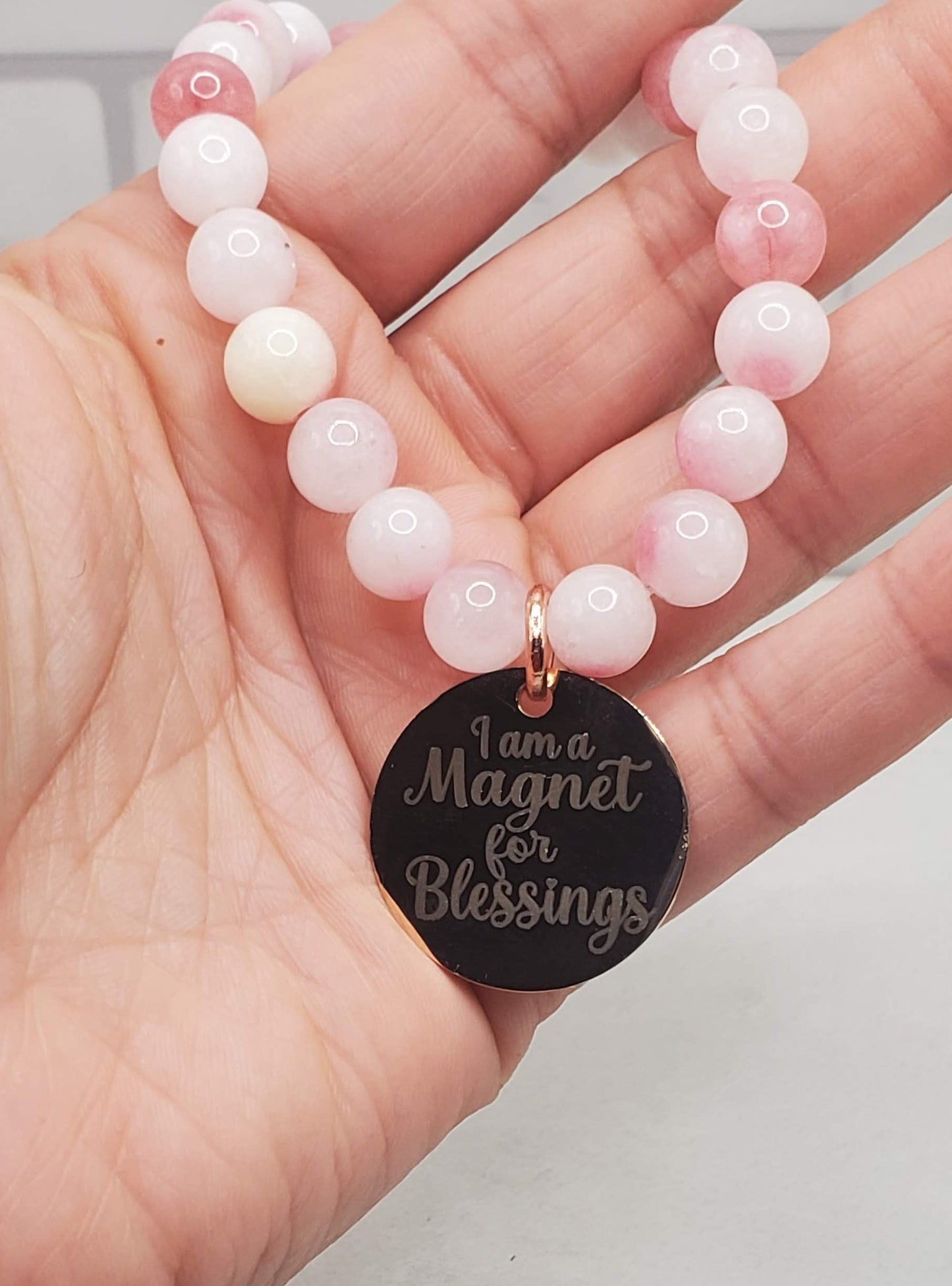 Magnet for blessings | inspirational charm bracelet | Braceliss