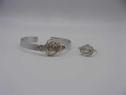 Rose Ring & Bracelet Set - Braceliss LLC