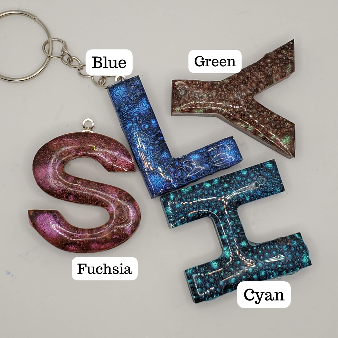 Bubble Letter Keychains - Braceliss LLC